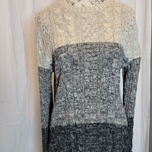 Vintage JEANNE PIERRE 100% Cotton Cable Knit Sweater